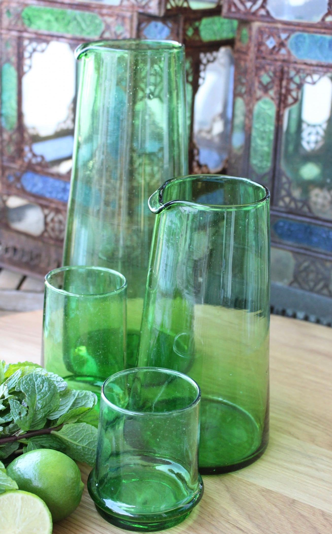 Tapered Glass Tumbler Set