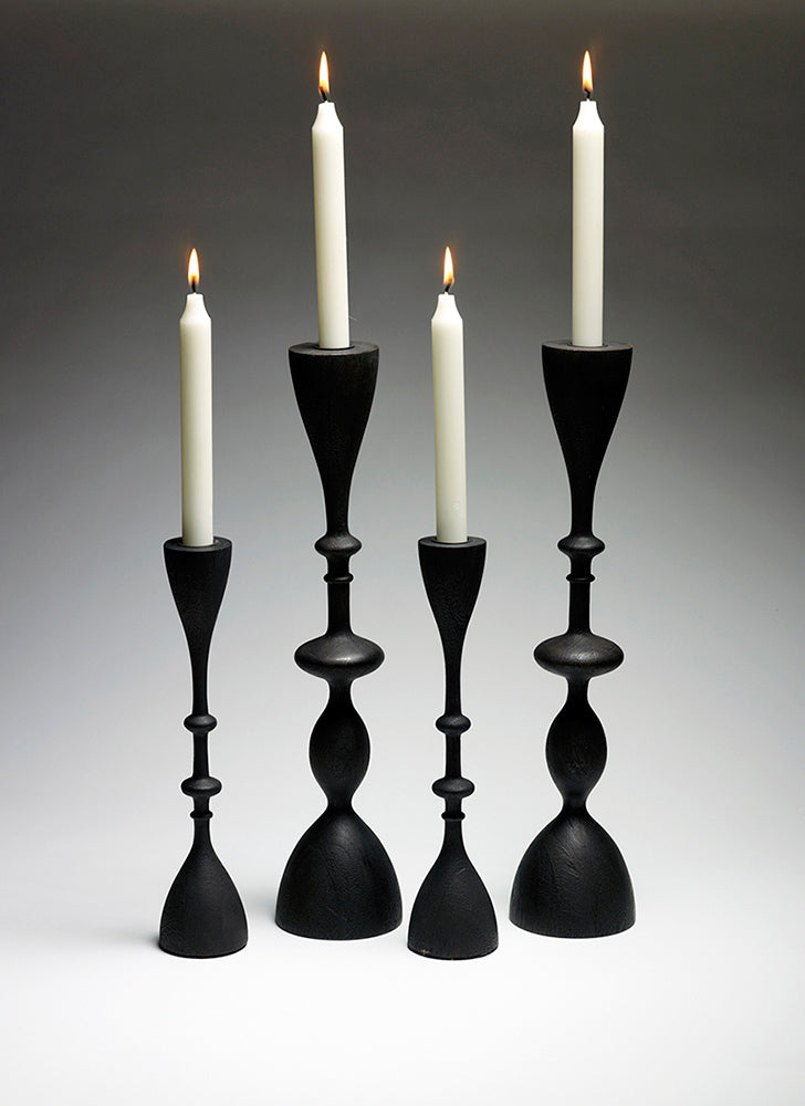 Mango Wood Wave Candleholder