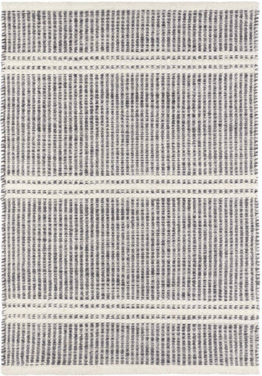 Malta Grey Woven Wool Rug