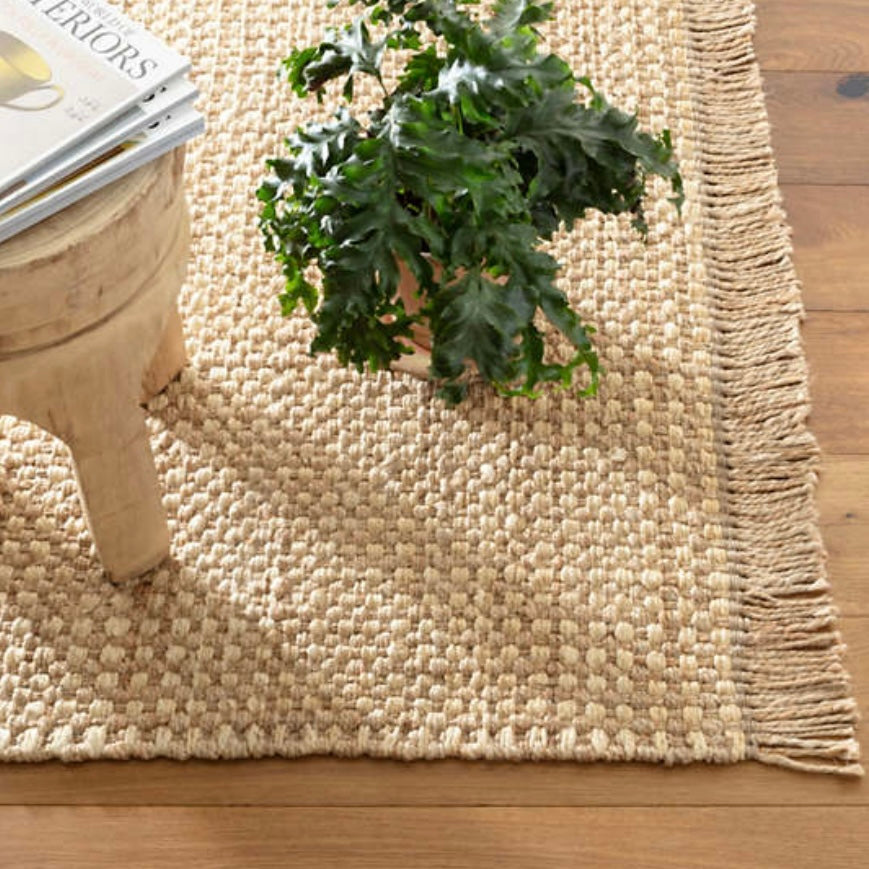 Kuba Natural Woven Jute Rug