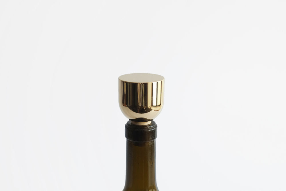 Brass Dome Wine Stopper