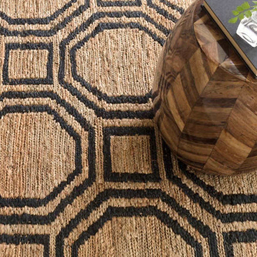 Hexile Hand Knotted Jute Rug