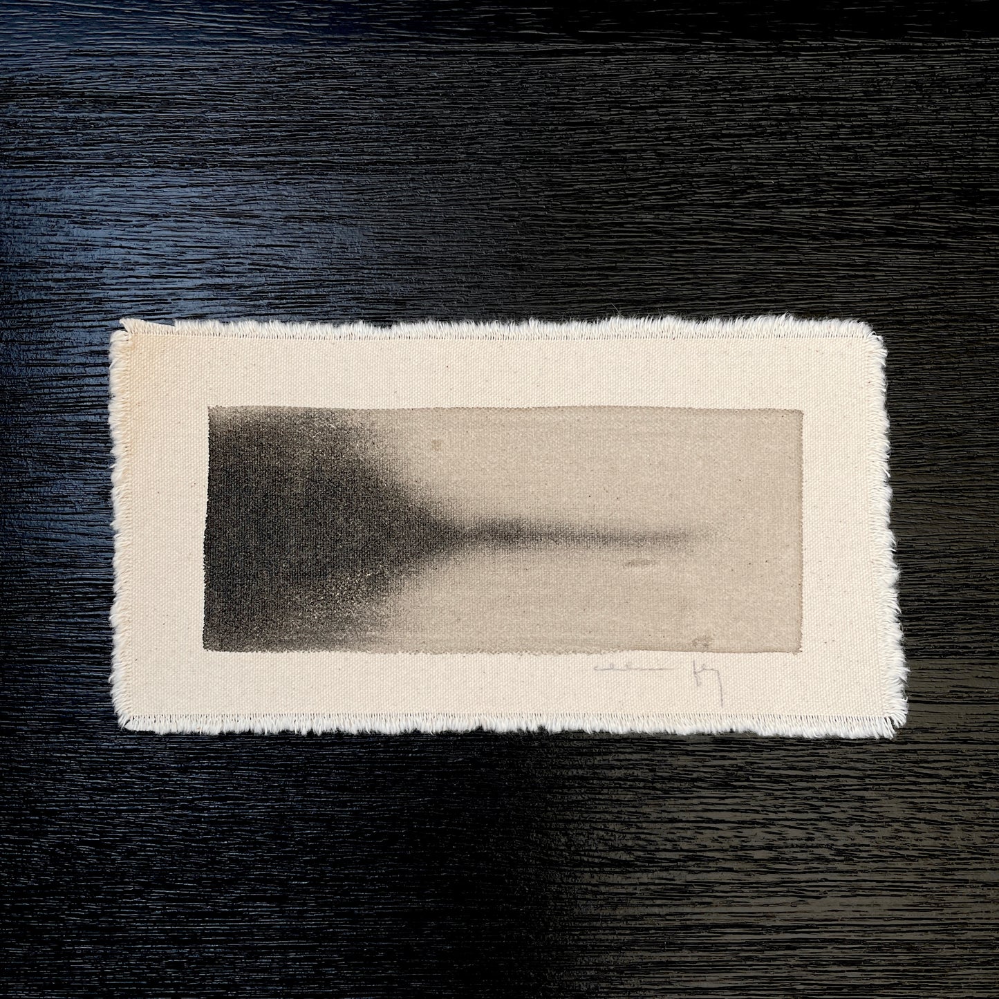 Watercolor on Raw Canvas Print