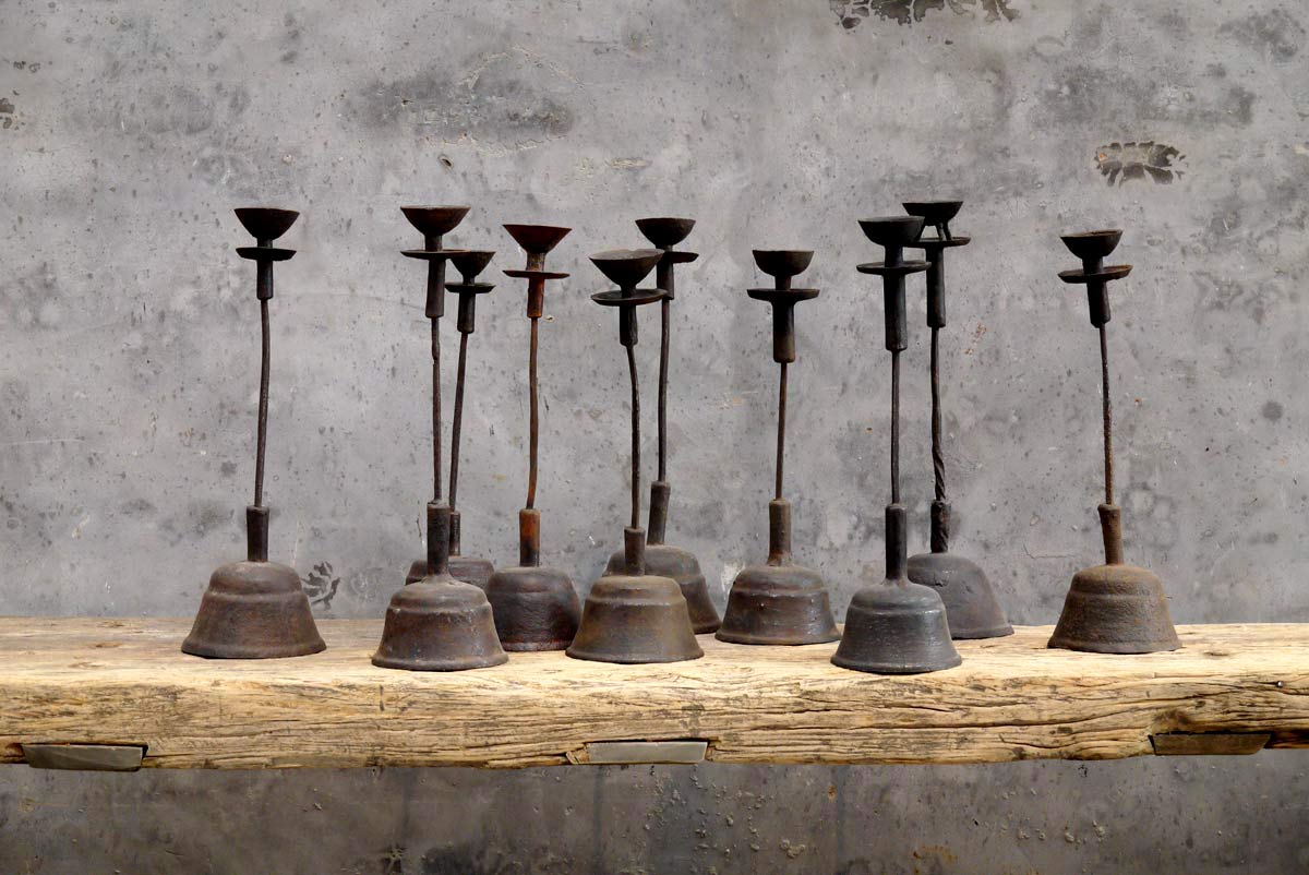 Cast Iron Candle Holder