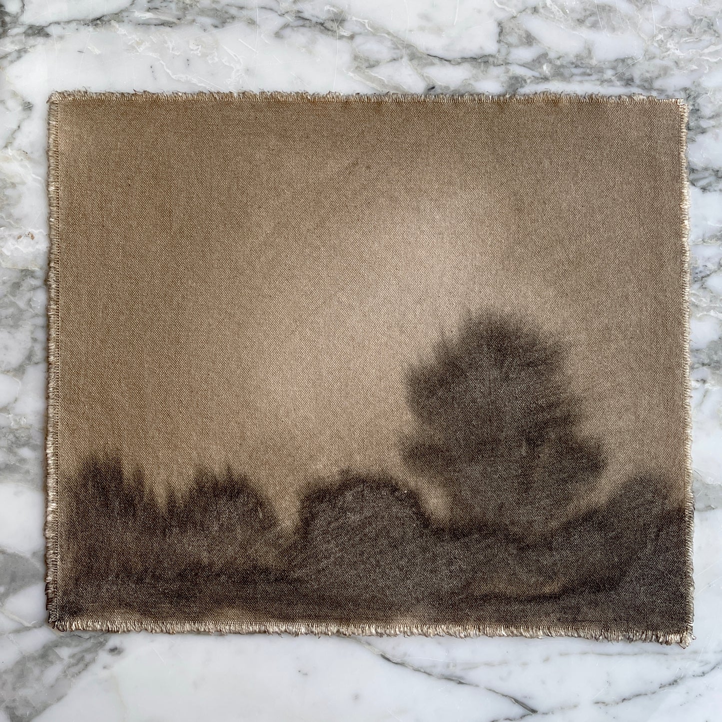 Watercolor on Raw Canvas Print