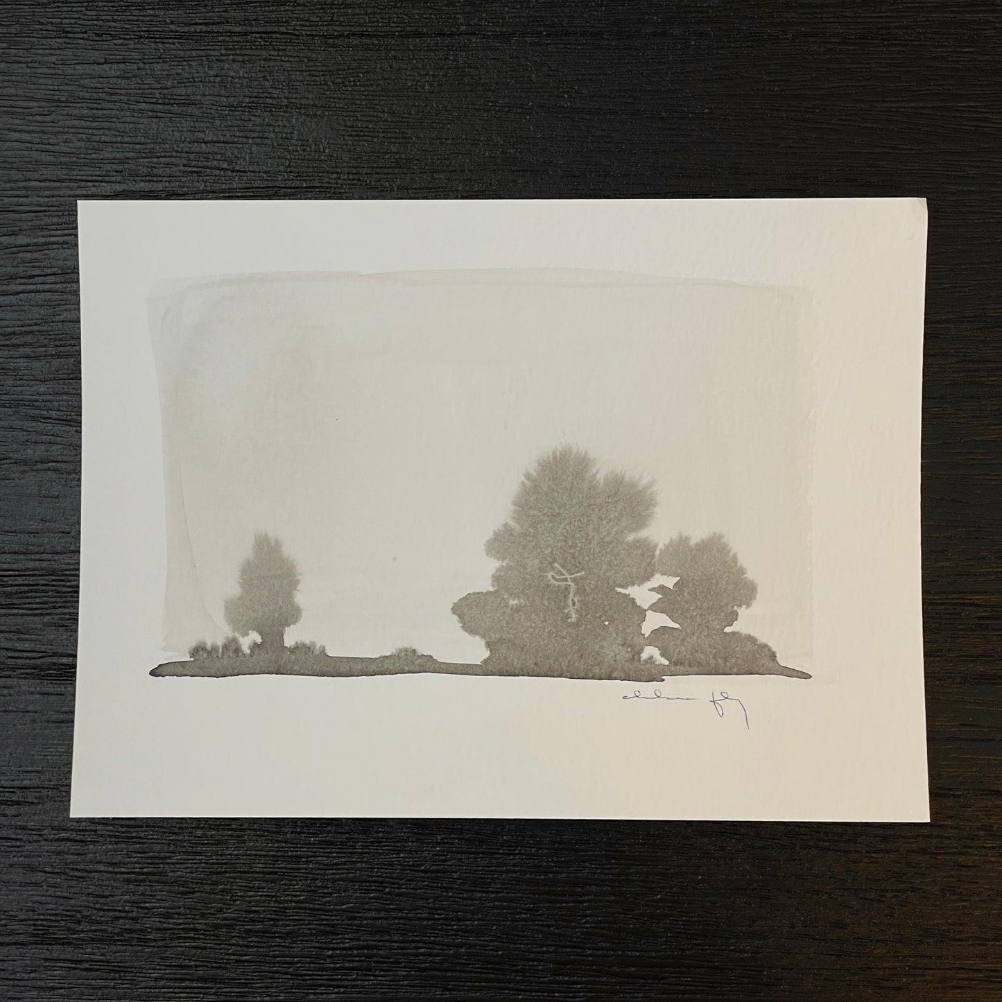 Watercolor on Paper Print