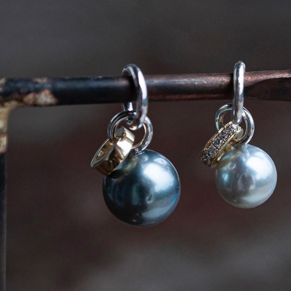Akoya Pearl Crooked Crown Charm