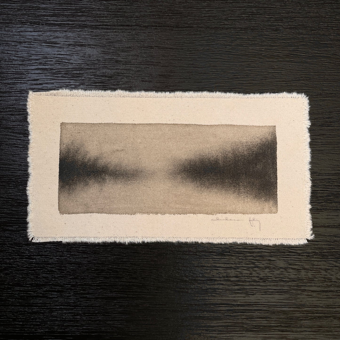 Watercolor on Raw Canvas Print