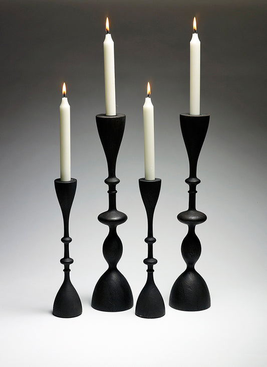 Mango Wood Wave Candleholder