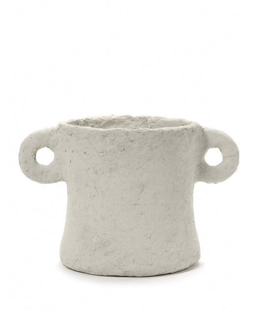 Paper Mache Pot with Handles