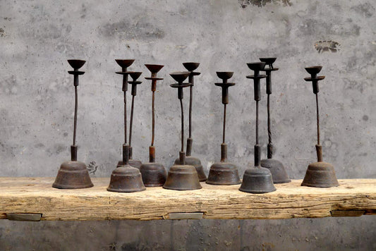Cast Iron Candle Holder