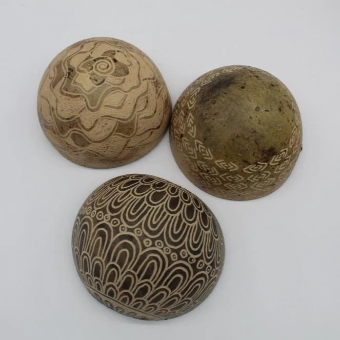 Hand-Carved Gourd Bowls