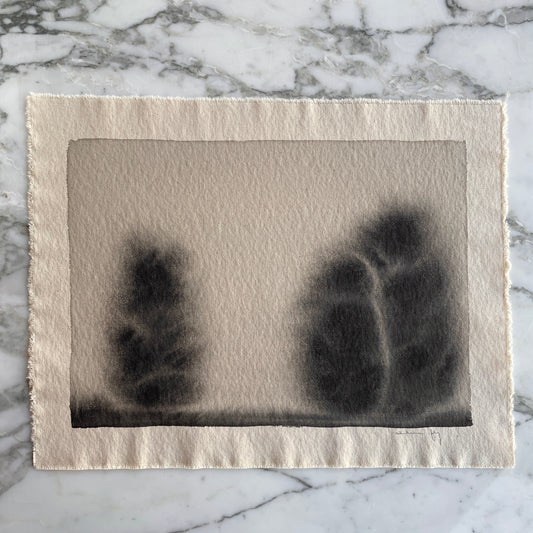 Watercolor on Raw Canvas Print
