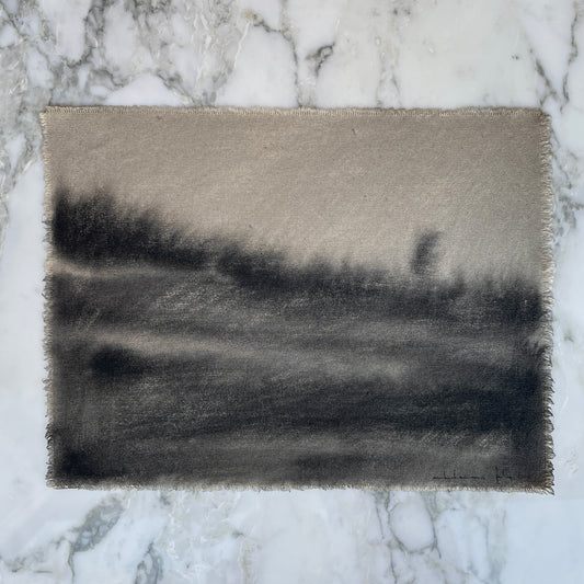 Watercolor on Raw Canvas Print