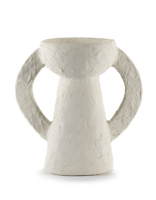 Paper Mache Vase with Large Handles